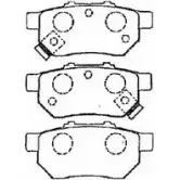 Тормозные колодки дисковые, комплект AISIN L BGNF0M 1579974 C2N022 5411450665957