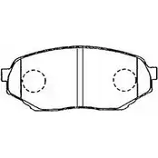 Тормозные колодки дисковые, комплект AISIN 6ZJB3 M 1581062 D1N019