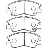 Тормозные колодки дисковые, комплект AISIN 5411450670203 D1N033 XG QTGEW 1581065