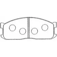Тормозные колодки дисковые, комплект AISIN 5411450694407 EN BM9 1581876 E1N008