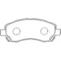 Тормозные колодки дисковые, комплект AISIN Subaru Impreza (GC) 1 Седан 2.0 i 125 л.с. 1998 – 2000 NN 9E7J F1N014 5411450664783