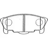 Тормозные колодки дисковые, комплект AISIN G1N015 NFEGVS 0 1582445
