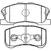 Тормозные колодки дисковые, комплект AISIN T4 80Z 5411450670302 G1N018 1582447