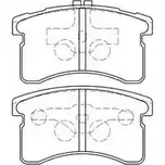 Тормозные колодки дисковые, комплект AISIN G1N019 XW5T7 5 1582448