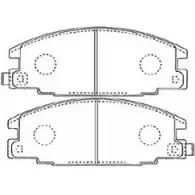 Тормозные колодки дисковые, комплект AISIN J1N010 1582471 2 18C6U 5411450681360
