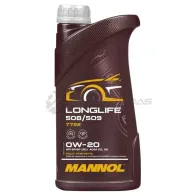 Моторное масло синтетическое LONGLIFE 0W-20, 508 509 - 1 л MANNOL 3V4QA QG WMMJ9L9 MN77221