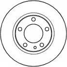 Тормозной диск NATIONAL 1675489 NBD102 QC0Q78 HAH ML