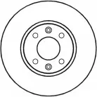 Тормозной диск NATIONAL Nissan March (K12) 3 Хэтчбек 1.2 16V 65 л.с. 2003 – 2010 NBD1230 C6 F0U E8818