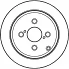 Тормозной диск NATIONAL I235 VCK 8R4328 NBD1286 Toyota Corolla (E120) 9 Седан 1.8 131 л.с. 2001 – 2005