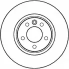 Тормозной диск NATIONAL NBD1290 VLXT 2TR Volkswagen Caravelle (T5, 7H) 5 Автобус 3.2 V6 235 л.с. EXMY5Q