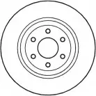 Тормозной диск NATIONAL 8GR XJ3A NBD1410 1675839 46U2SO8