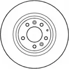 Тормозной диск NATIONAL NBD1411 NXZZ75 KL9 L6P 1675840