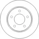 Тормозной диск NATIONAL Mazda 3 (BL) 2 Хэтчбек 1.6 MZR CD 116 л.с. 2010 – 2013 JDWRT O4 P50WJ NBD1512