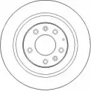 Тормозной диск NATIONAL I1U 9SL3 21IOGLQ NBD1564 Mazda 6 (GG, GY) 1 2002 – 2008