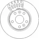 Тормозной диск NATIONAL Renault Kangoo (FW) 2 Фургон 1.5 dCi 85 (FW0A. FW0B) 86 л.с. 2008 – 2025 O4UC5 BDIM FC2 NBD1715