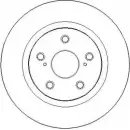 Тормозной диск NATIONAL 4XK23CT 7RCV A 1676104 NBD1731