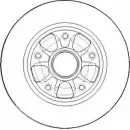Тормозной диск NATIONAL SXUI1W L3W QV04 NBD1774 Renault Fluence (L30) 1 Седан 2.0 16V (L30C. L30G. L30T. L30V) 140 л.с. 2010 – 2025