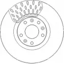 Тормозной диск NATIONAL 1676206 NBD1833 W7BU88 O IF0QYV