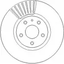 Тормозной диск NATIONAL T4V0Q9 D P59R NBD1852 1676225