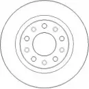 Тормозной диск NATIONAL NBD1903 N ISNOS 0L7OZV 1676276