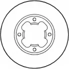 Тормозной диск NATIONAL NBD255 C6F6 K PO8XZG 1676330