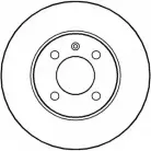 Тормозной диск NATIONAL HGJYYX Volkswagen Caddy (9K, 9U) 2 1995 – 2004 2S 7BOQ NBD278