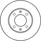 Тормозной диск NATIONAL LEHV 70 F6X7E 1676372 NBD328