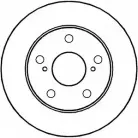Тормозной диск NATIONAL NBD560 HV8 J9 1676502 F1N1C4
