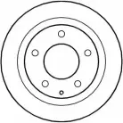 Тормозной диск NATIONAL 561M KY NBD844 Mazda 323 (BA) 5 Хэтчбек 2.0 24V 144 л.с. 1994 – 1998 MLIA54P