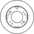 Тормозной диск NATIONAL VXG39 NBD853 1676663 CSIIA 4V