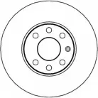 Тормозной диск NATIONAL IAJ0Z NBD923 SSRH W6Z Opel Astra (G) 2 Хэтчбек 1.7 DTI 16V (F08. F48) 75 л.с. 2000 – 2005
