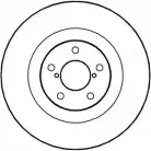 Тормозной диск NATIONAL Subaru XV (GP) 1 2011 – 2017 PBRI Q 1B0J9HF NBD964