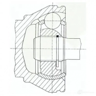 Шрус приводного вала, комплект LOBRO 4019064133957 303358 Opel Astra (G) 2 Седан 1.6 (F69) 75 л.с. 1998 – 2000 7FRX UX