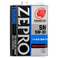 Моторное масло синтетическое ZEPRO TOURING SN 5W-30 - 4 л IDEMITSU 1845041 E4 416 1441174216