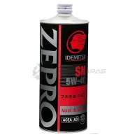 Моторное масло синтетическое ZEPRO RACING SN 5W-40 - 1 л IDEMITSU 3585054 HWN SR2J 1441174201