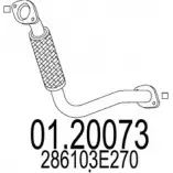 Выхлопная труба глушителя MTS LT817 G Kia Sorento 01.20073 Z5C1OR