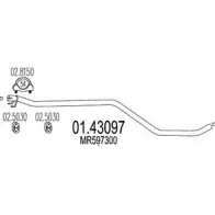 Выхлопная труба глушителя MTS Z5KZPDB 01.43097 HKCKU1 4 Mitsubishi Colt 6 (Z3, Z2) Хэтчбек 1.5 DI D 68 л.с. 2004 – 2012