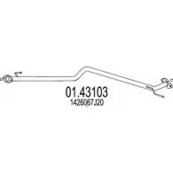 Выхлопная труба глушителя MTS YLE LK PFSND 01.43103 Suzuki Grand Vitara (JT, TE, TD) 2 2005 – 2020