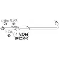 Резонатор MTS EI05T DL BE9UZX Hyundai i30 (FD) 1 Хэтчбек 1.4 109 л.с. 2007 – 2011 01.50266