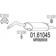 Задний глушитель MTS 1698481 01.61045 7 4OFXI MN0IY