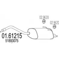 Задний глушитель MTS Q J3QGJ1 01.61215 1698640 YDKJW