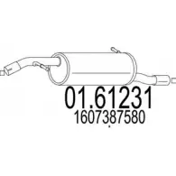 Задний глушитель MTS YG I5V3 Citroen C3 2 (SC, PF1) Хэтчбек 1.4 73 л.с. 2009 – 2024 01.61231 7X8V68