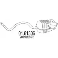 Задний глушитель MTS 01.61306 TFVL3 N 9GC6L 1698731