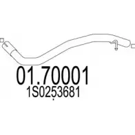 Выхлопная труба глушителя MTS 1699480 01.70001 5U7UOBB 3SAAG J