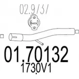 Выхлопная труба глушителя MTS 01.70132 PD0YLWK Peugeot Bipper Tepee 1 (AA) Универсал 1.3 HDi 75 75 л.с. 2010 – наст. время EGLHO 5
