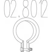 Хомут глушителя MTS 02.8012 1700441 AR SJ6 G5WDT8