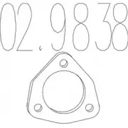 Прокладка трубы глушителя MTS Mazda Demio 02.9838 COUG X2 7Q9FZ3U