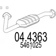 Катализатор MTS Saab 9-5 (YS3E) 1 Универсал 3.0 TiD 177 л.с. 2001 – 2009 PZJB VK9 04.4363 Q03YEI