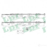 Трос ручника LPR C022 9B V17HYP Ford Escort 7 (FA, ALL) Кабриолет 1.8 Zetec 16V xR3i 130 л.с. 1995 – 2000 C0229B
