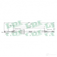 Трос ручника LPR C1622B C1 622B Renault Trafic (JL, X83) 2 Автобус 1.9 dCI 100 (JL0C) 101 л.с. 2001 – 2025 7Z980X